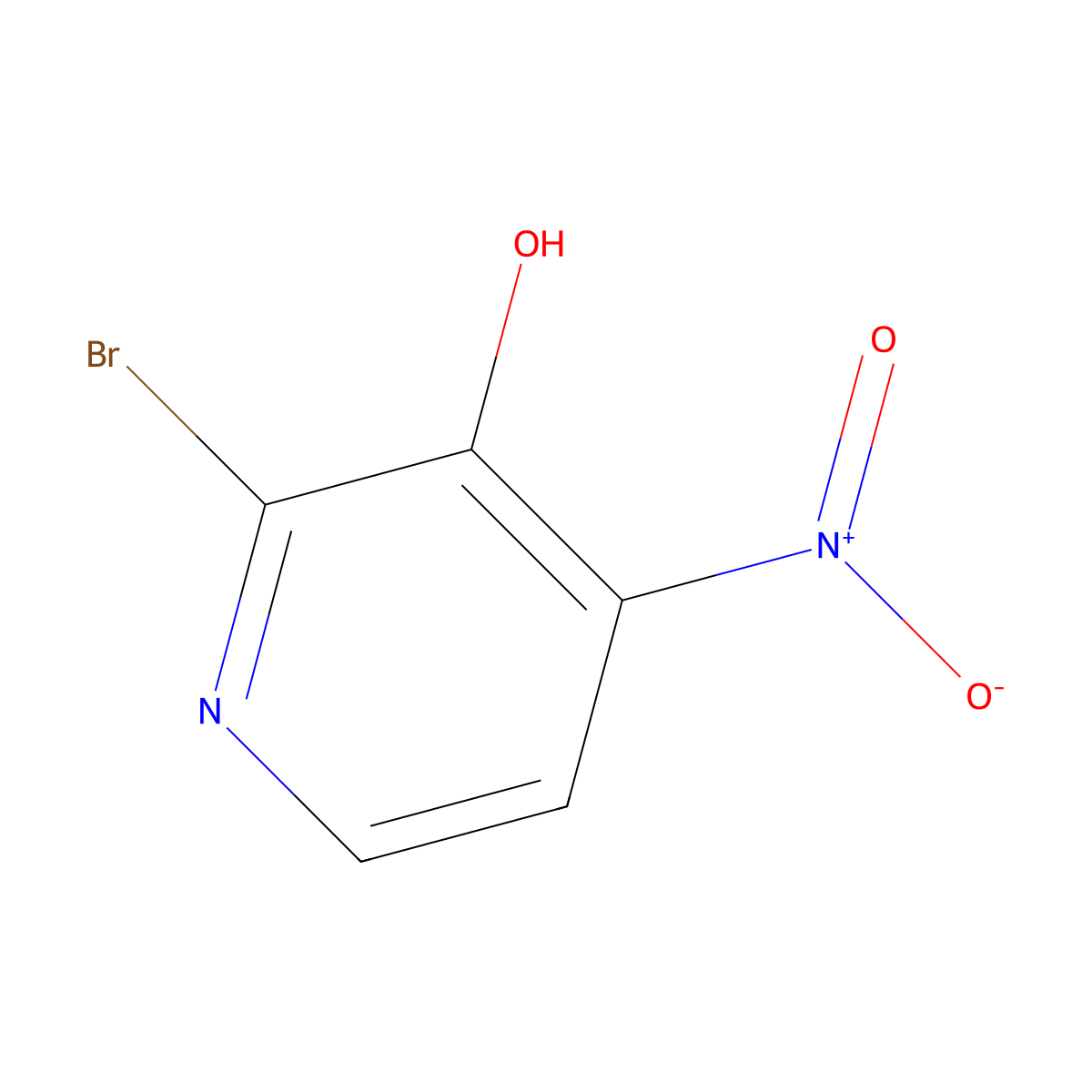2-Bromo-4-nitropyridin-3-OL molecular structure, CAS 1013642-97-1