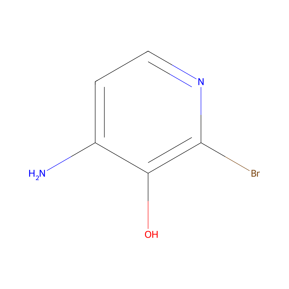 4-Amino-2-bromopyridin-3-ol molecular structure, CAS 1013643-07-6