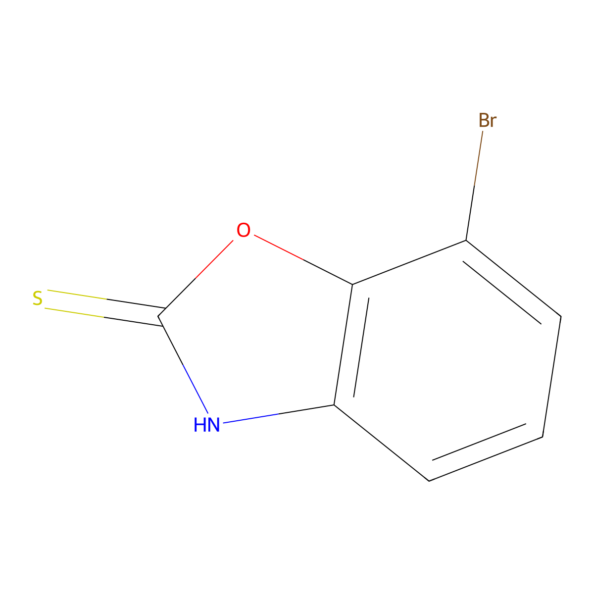 7-Bromobenzo[d]oxazole-2-thiol molecular structure, CAS 1013643-09-8