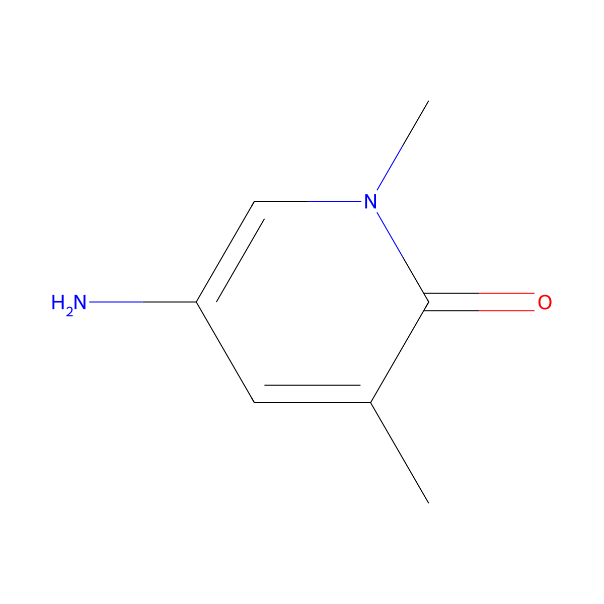 5-Amino-1,3-dimethyl-1,2-dihydropyridin-2-one molecular structure, CAS 1013643-17-8