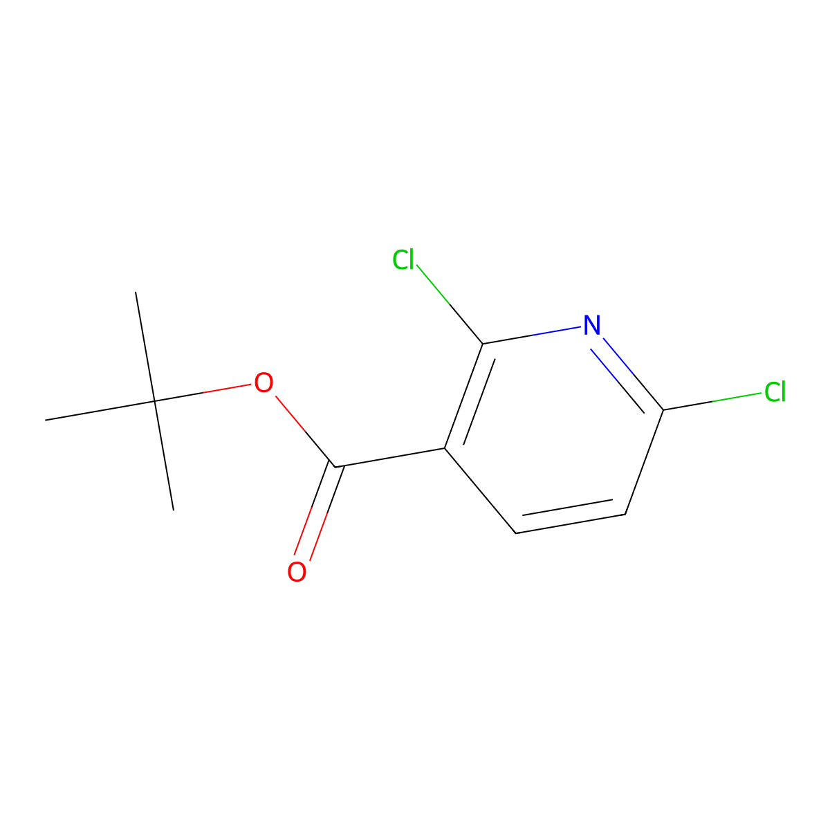Tert-butyl 2,6-dichloronicotinate molecular structure, CAS 1013647-75-0