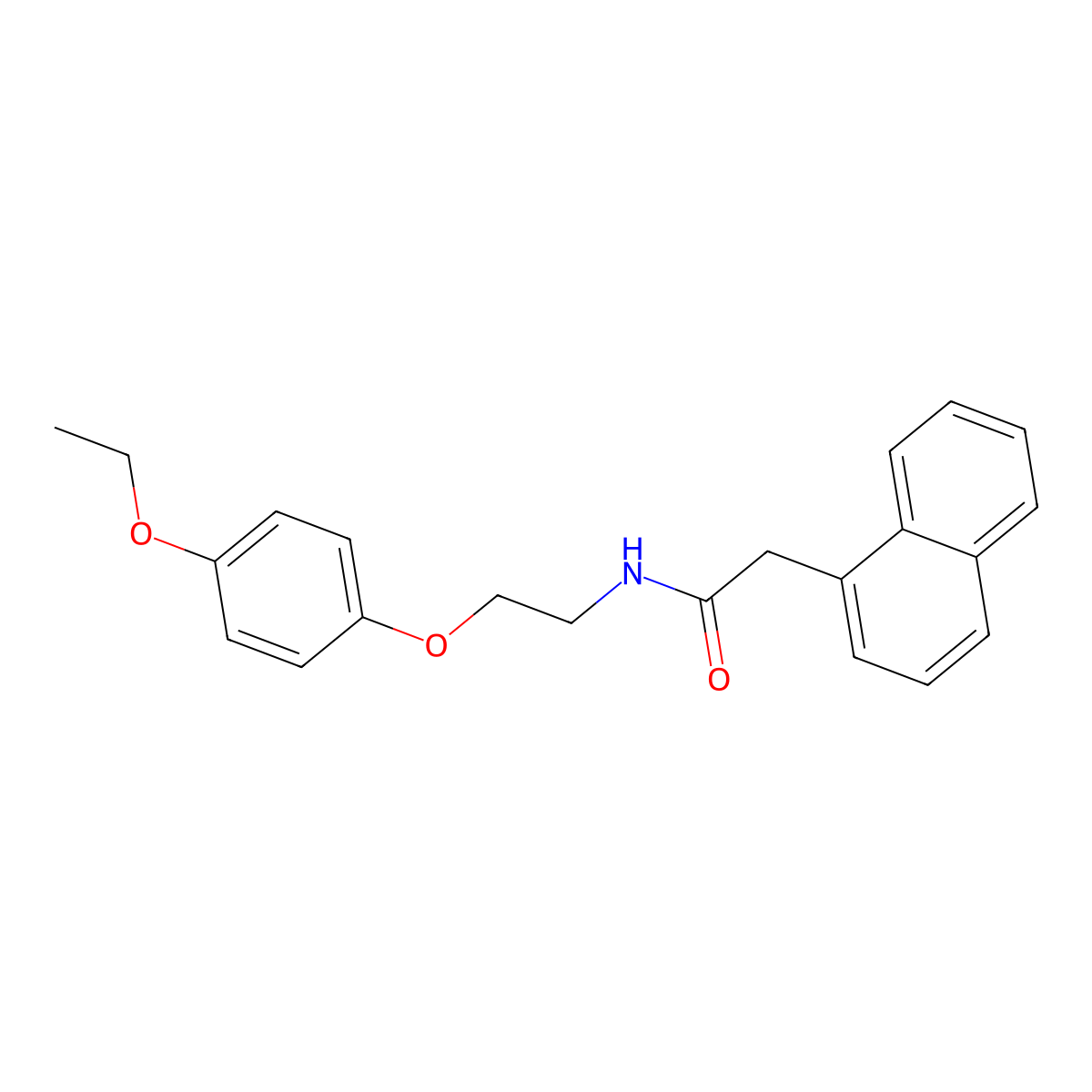 N-[2-(4-Ethoxyphenoxy)ethyl]-2-(naphthalen-1-YL)acetamide molecular structure, CAS 1013722-67-2