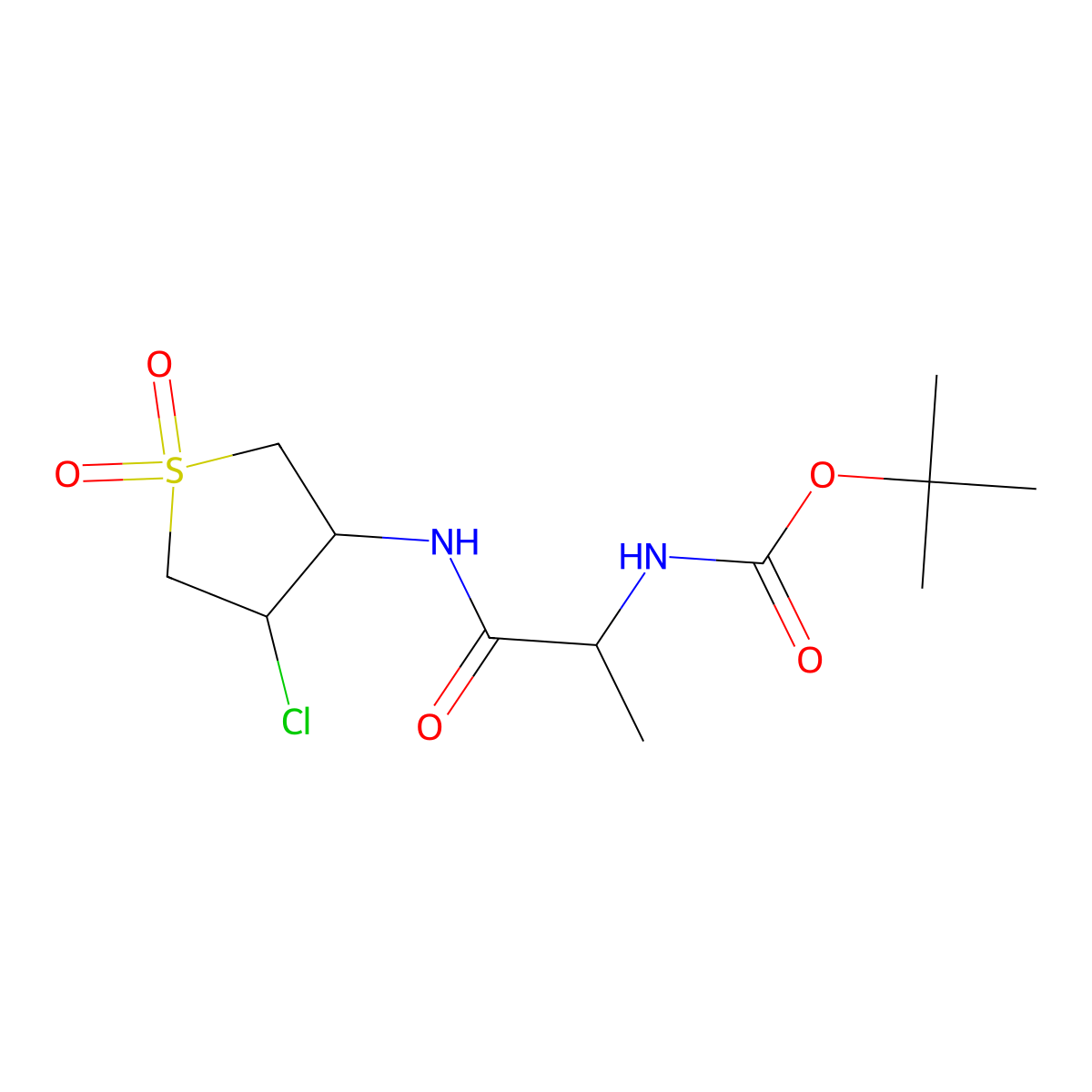 C12H21ClN2O5S molecular structure, CAS 1013751-78-4