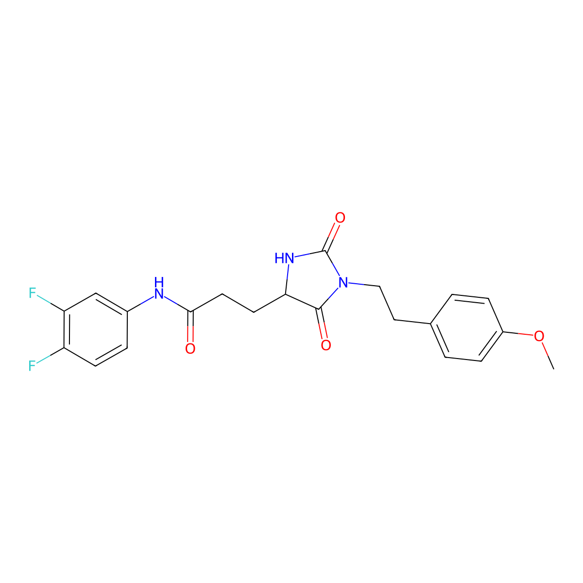 C21H21F2N3O4 molecular structure, CAS 1013752-55-0