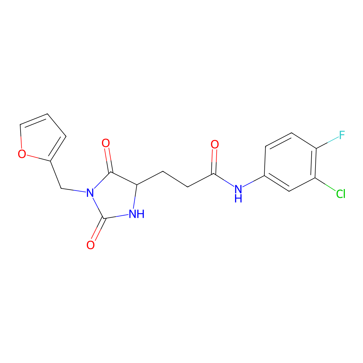 C17H15ClFN3O4 molecular structure, CAS 1013753-38-2