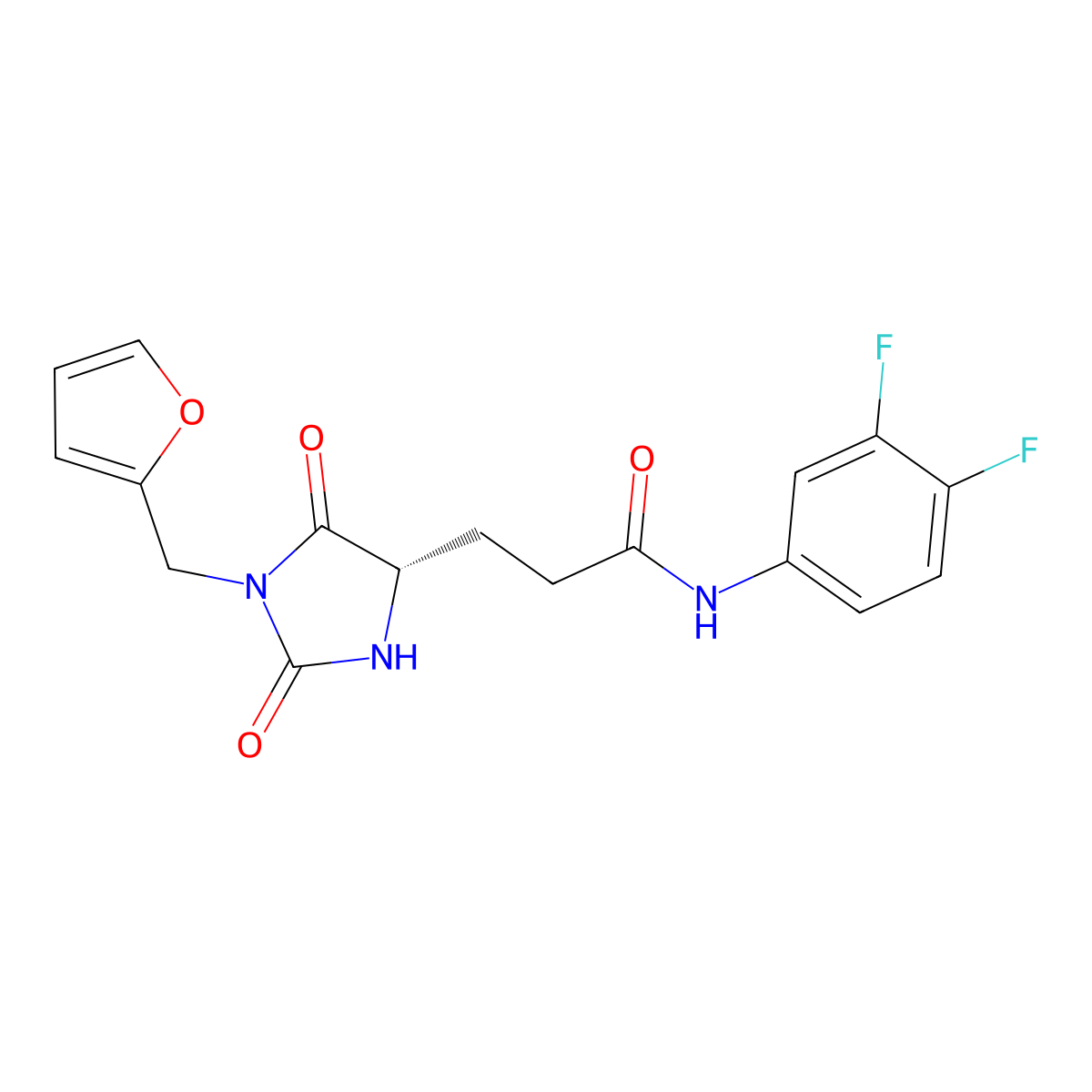 C17H15F2N3O4 molecular structure, CAS 1013753-69-9