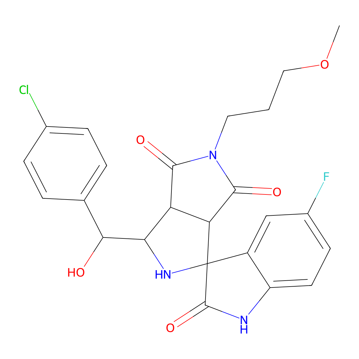C24H23ClFN3O5 molecular structure, CAS 1013754-95-4