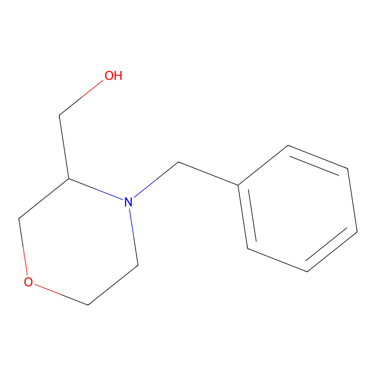 (s)-(4-Benzylmorpholin-3-yl)methanol molecular structure, CAS 101376-25-4