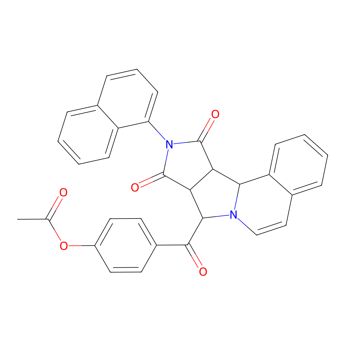 [4-[(1S,11R,12R,16S)-14-naphthalen-1-yl-13,15-dioxo-10,14-diazatetracyclo[8.6.0.02,7.012,16]hexadeca-2,4,6,8-tetraene-11-carbonyl]phenyl] acetate molecular structure, CAS 1013792-59-0