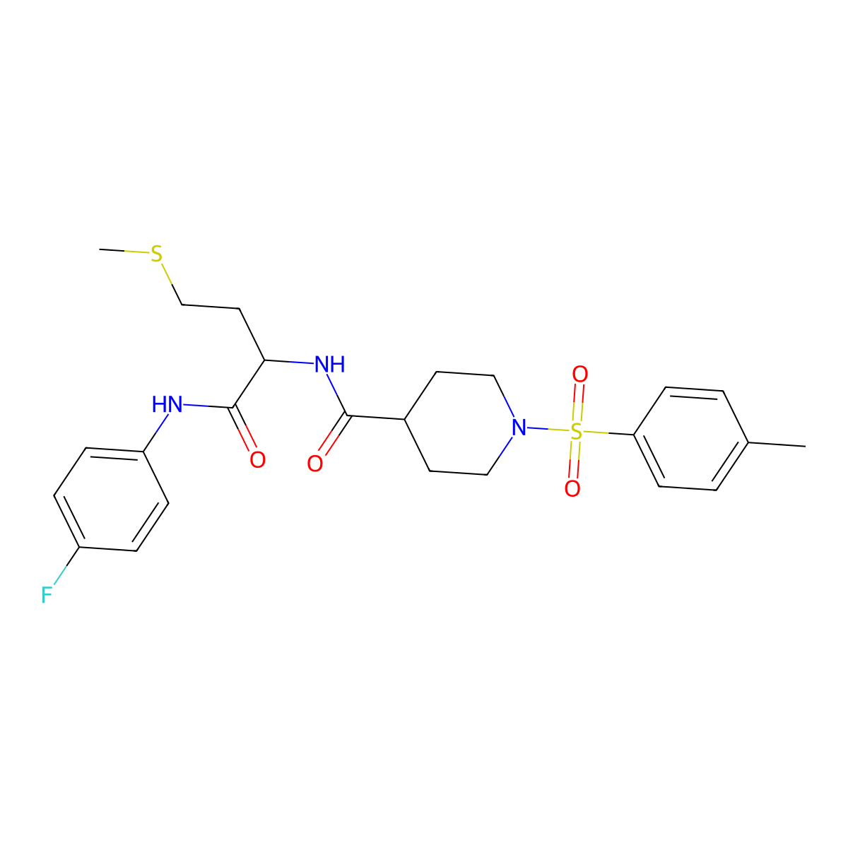 C24H30FN3O4S2 molecular structure, CAS 1013792-81-8
