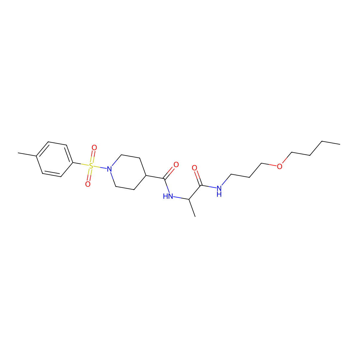 C23H37N3O5S molecular structure, CAS 1013792-84-1