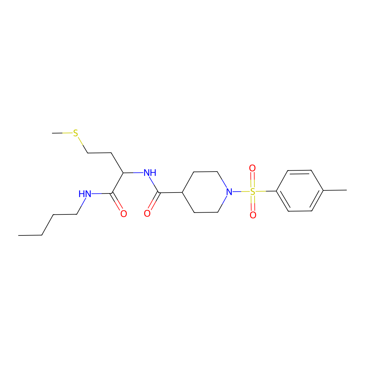 C22H35N3O4S2 molecular structure, CAS 1013792-88-5