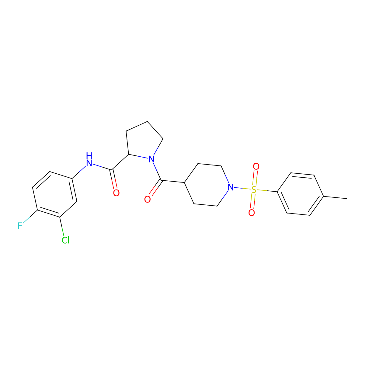 C24H27ClFN3O4S molecular structure, CAS 1013792-90-9