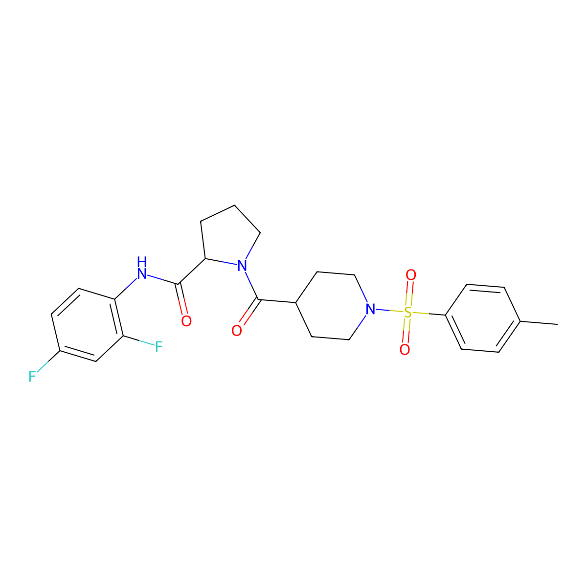 C24H27F2N3O4S molecular structure, CAS 1013793-24-2