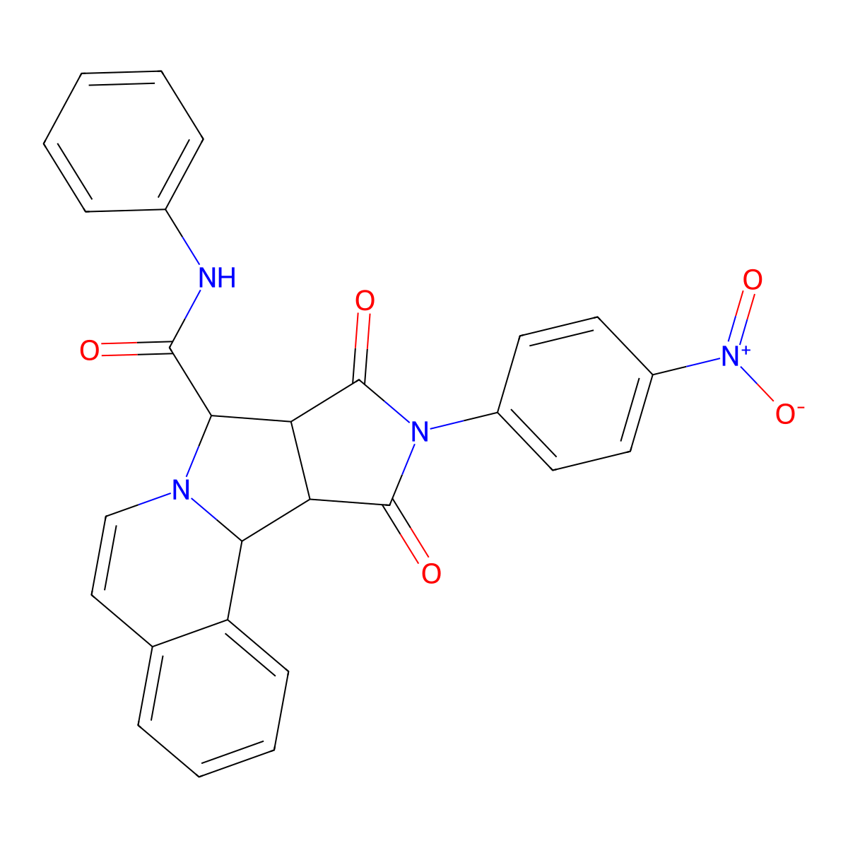 (8S,8aR,11aS,11bS)-10-(4-nitrophenyl)-9,11-dioxo-N-phenyl-8a,9,10,11,11a,11b-hexahydro-8H-pyrrolo[3',4':3,4]pyrrolo[2,1-a]isoquinoline-8-carboxamide molecular structure, CAS 1013794-16-5