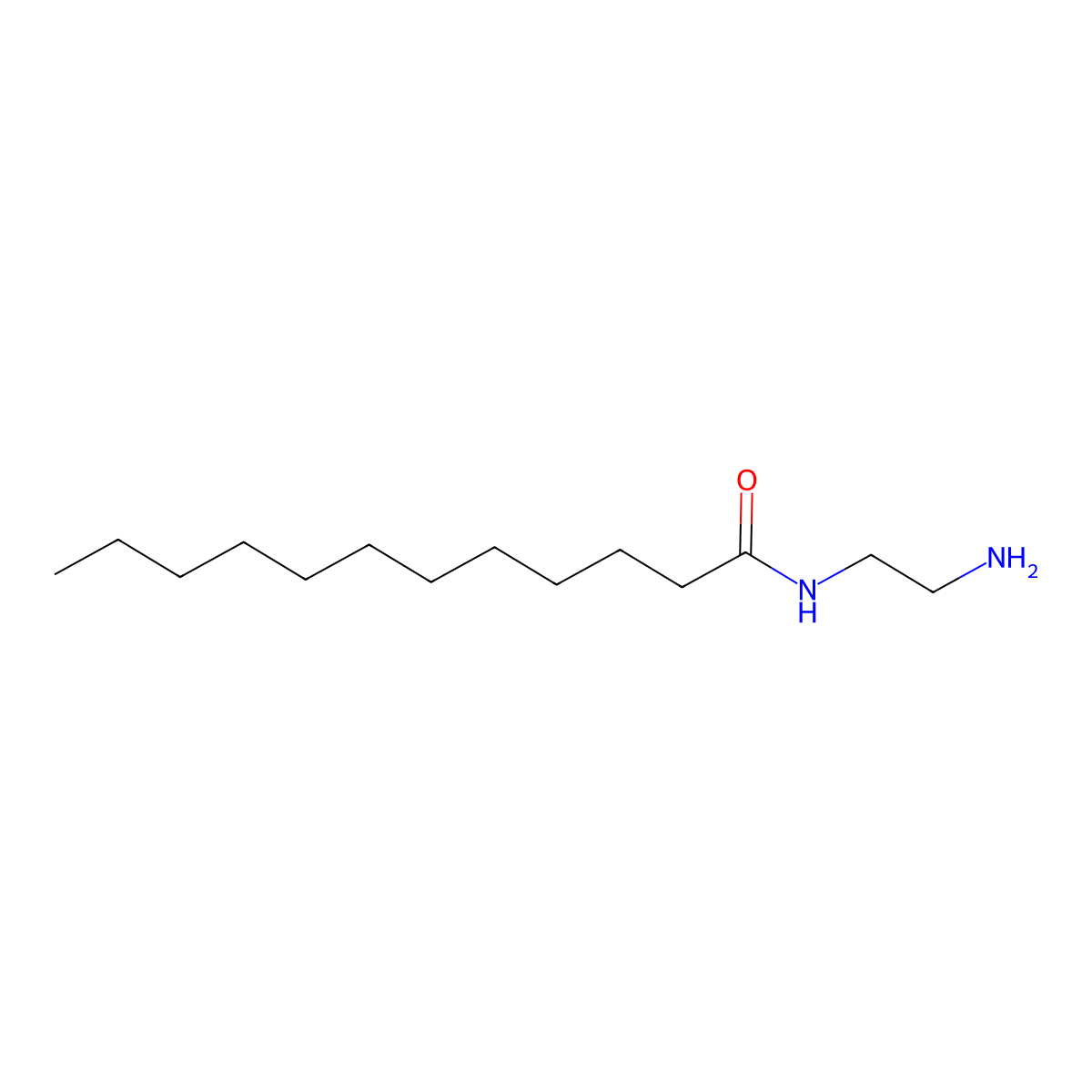 Dodecanamide, N-(2-aminoethyl)- molecular structure, CAS 10138-02-0