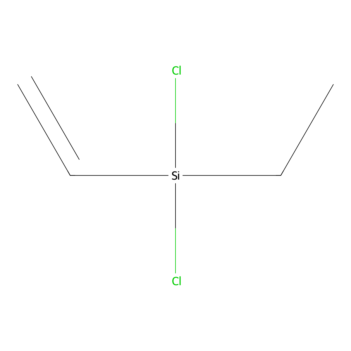 Dichloroethylvinylsilane molecular structure, CAS 10138-21-3