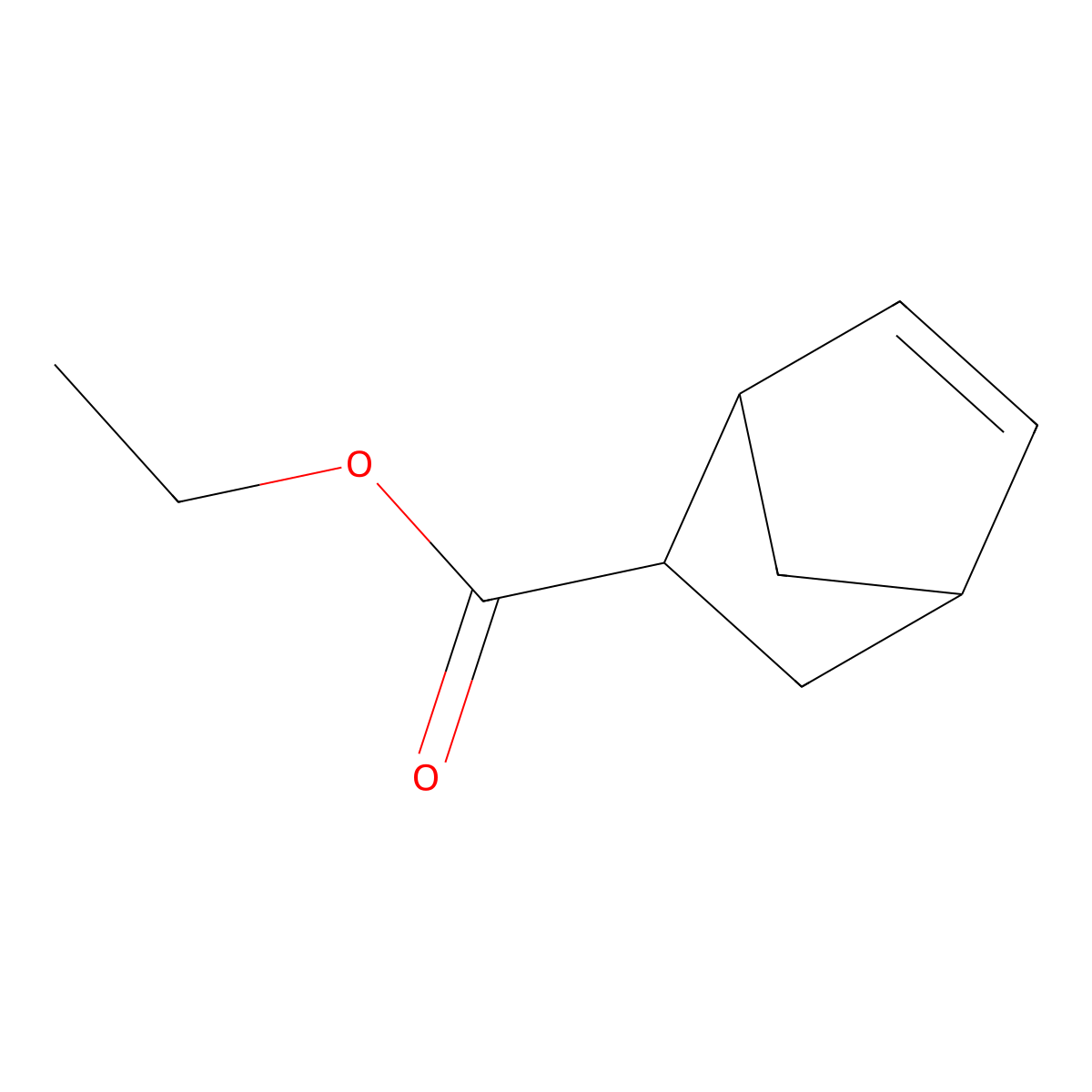 Ethyl 5-norbornene-2-carboxylate molecular structure, CAS 10138-32-6