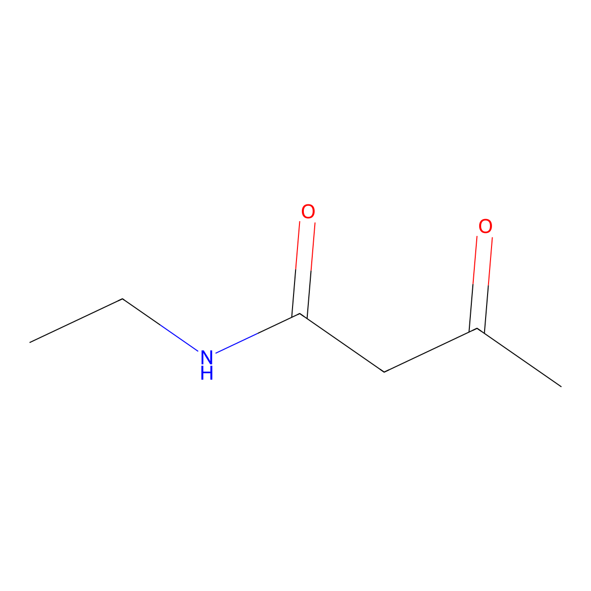 N-Ethyl-3-oxobutanamide molecular structure, CAS 10138-46-2