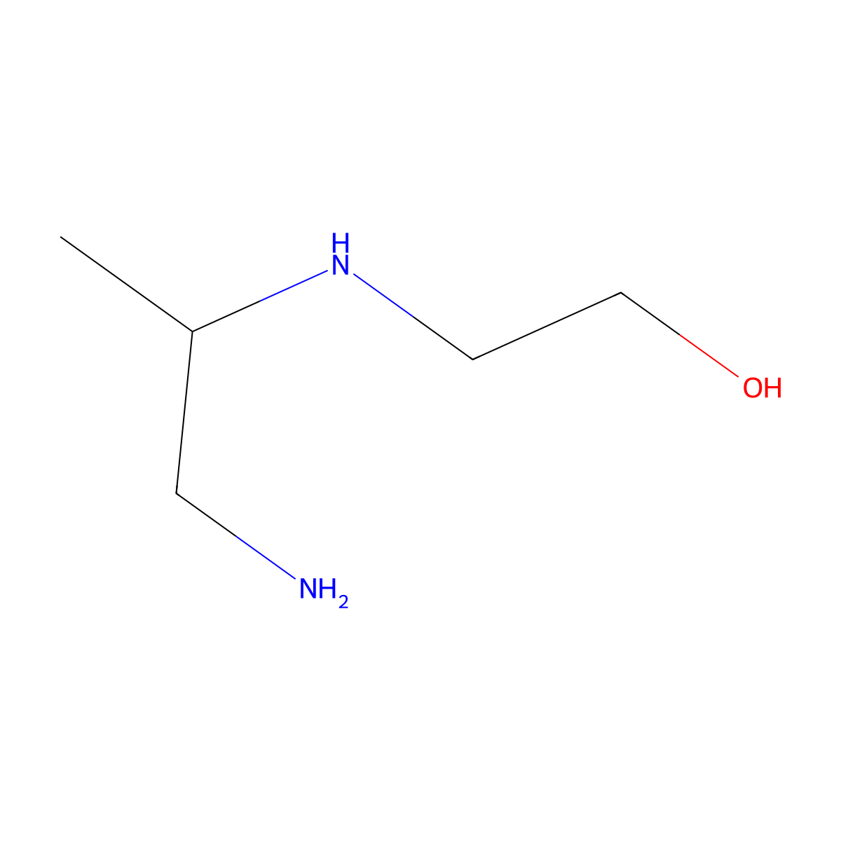 2-((2-Amino-1-methylethyl)amino)ethanol molecular structure, CAS 10138-74-6