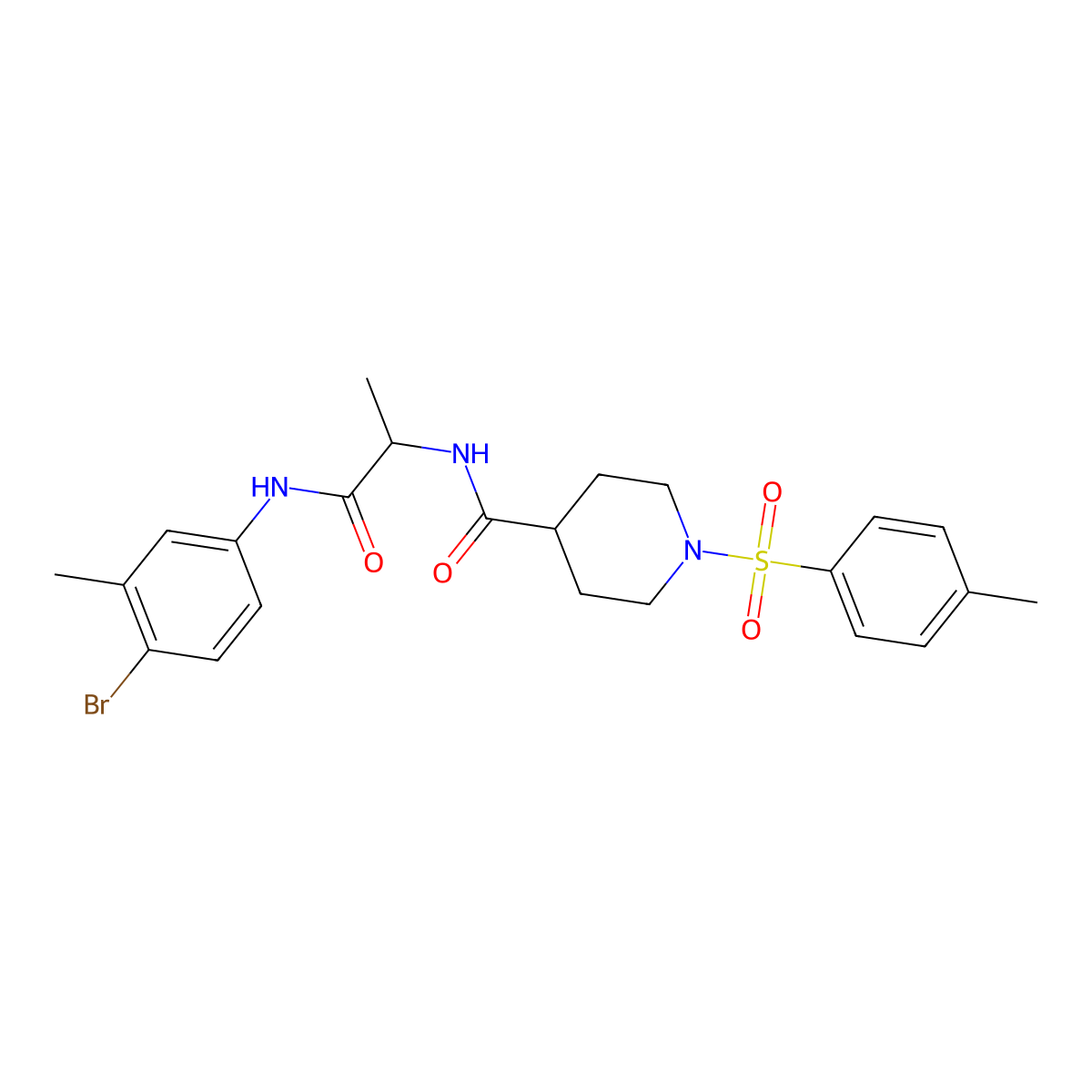 C23H28BrN3O4S molecular structure, CAS 1013804-74-4