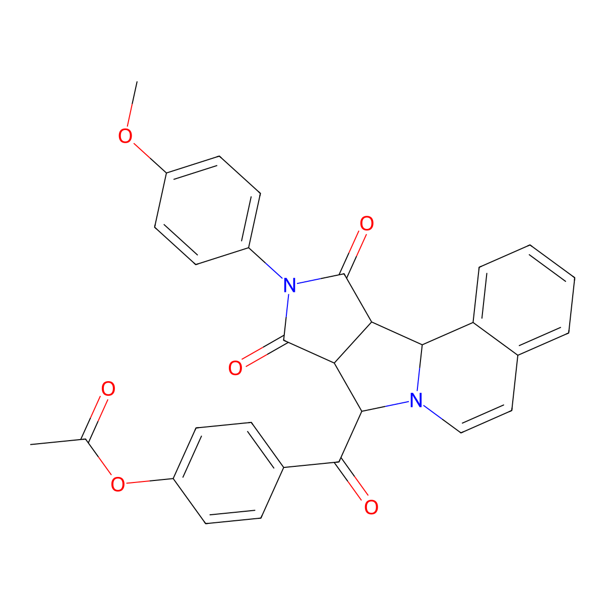 [4-[(1S,11R,12R,16S)-14-(4-methoxyphenyl)-13,15-dioxo-10,14-diazatetracyclo[8.6.0.02,7.012,16]hexadeca-2,4,6,8-tetraene-11-carbonyl]phenyl] acetate molecular structure, CAS 1013807-53-8