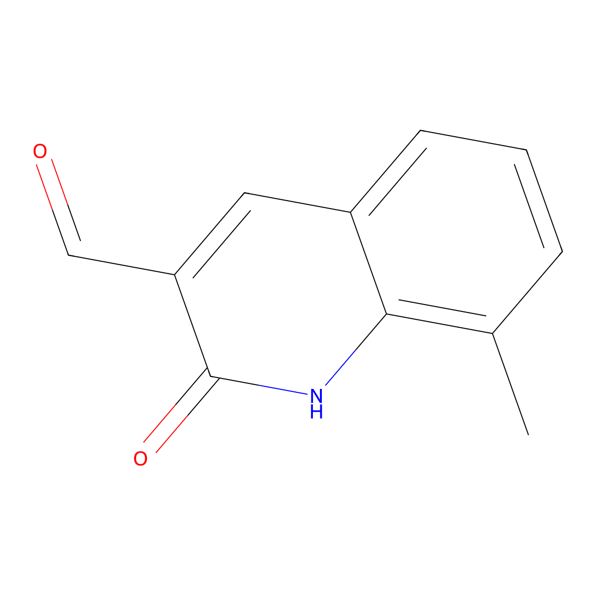 2-Hydroxy-8-methylquinoline-3-carbaldehyde molecular structure, CAS 101382-54-1