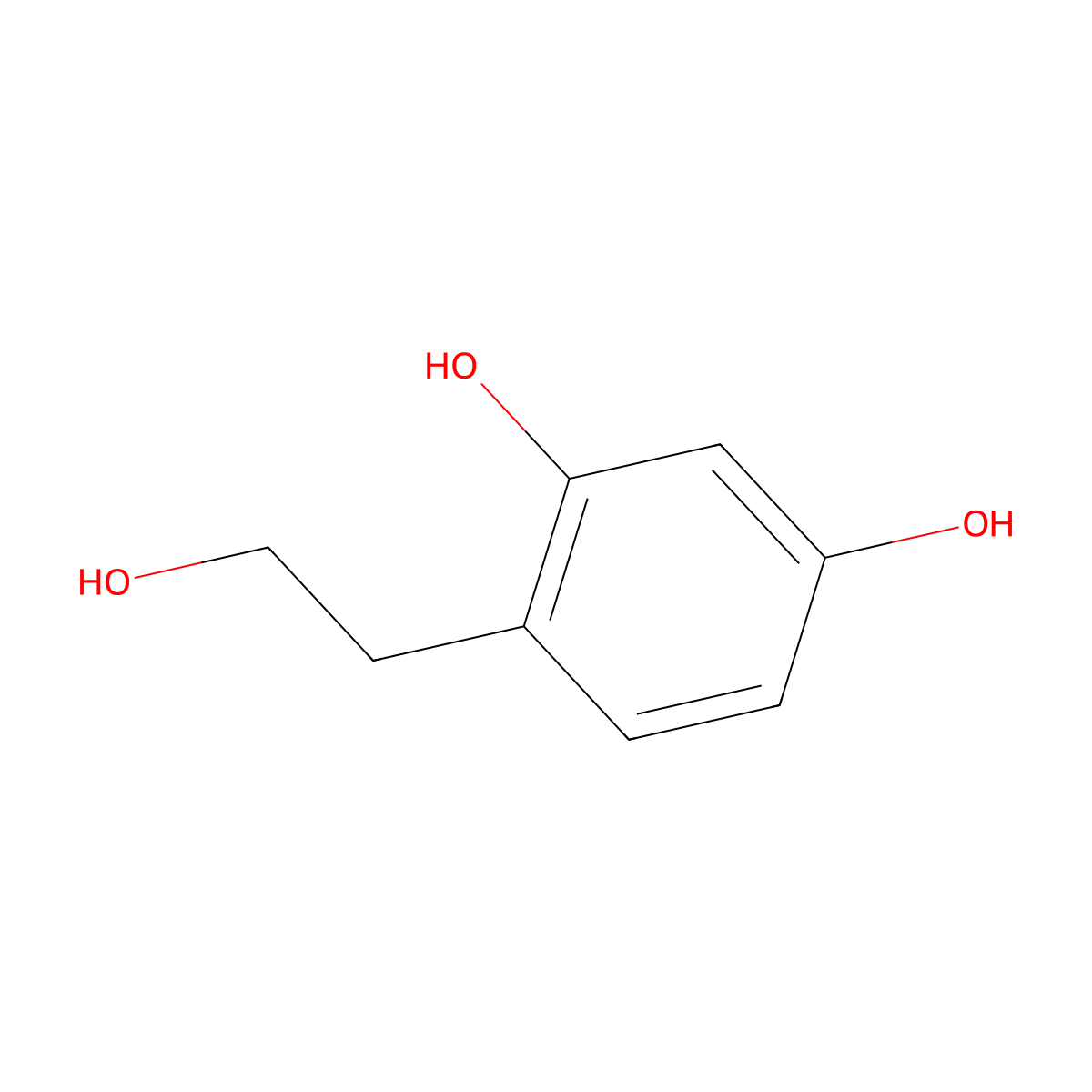 4-(2-Hydroxyethyl)benzene-1,3-diol molecular structure, CAS 101383-02-2