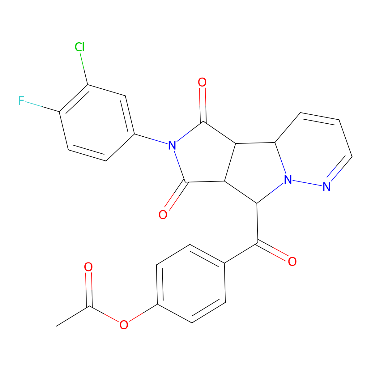 C24H17ClFN3O5 molecular structure, CAS 1013836-44-6