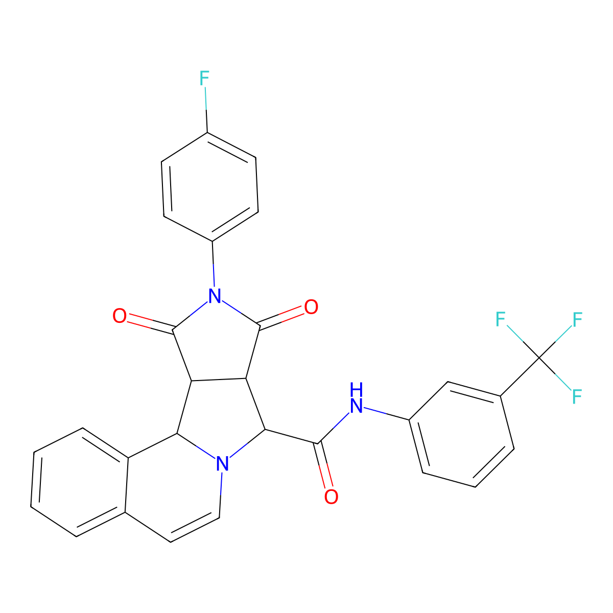 C28H19F4N3O3 molecular structure, CAS 1013837-24-5