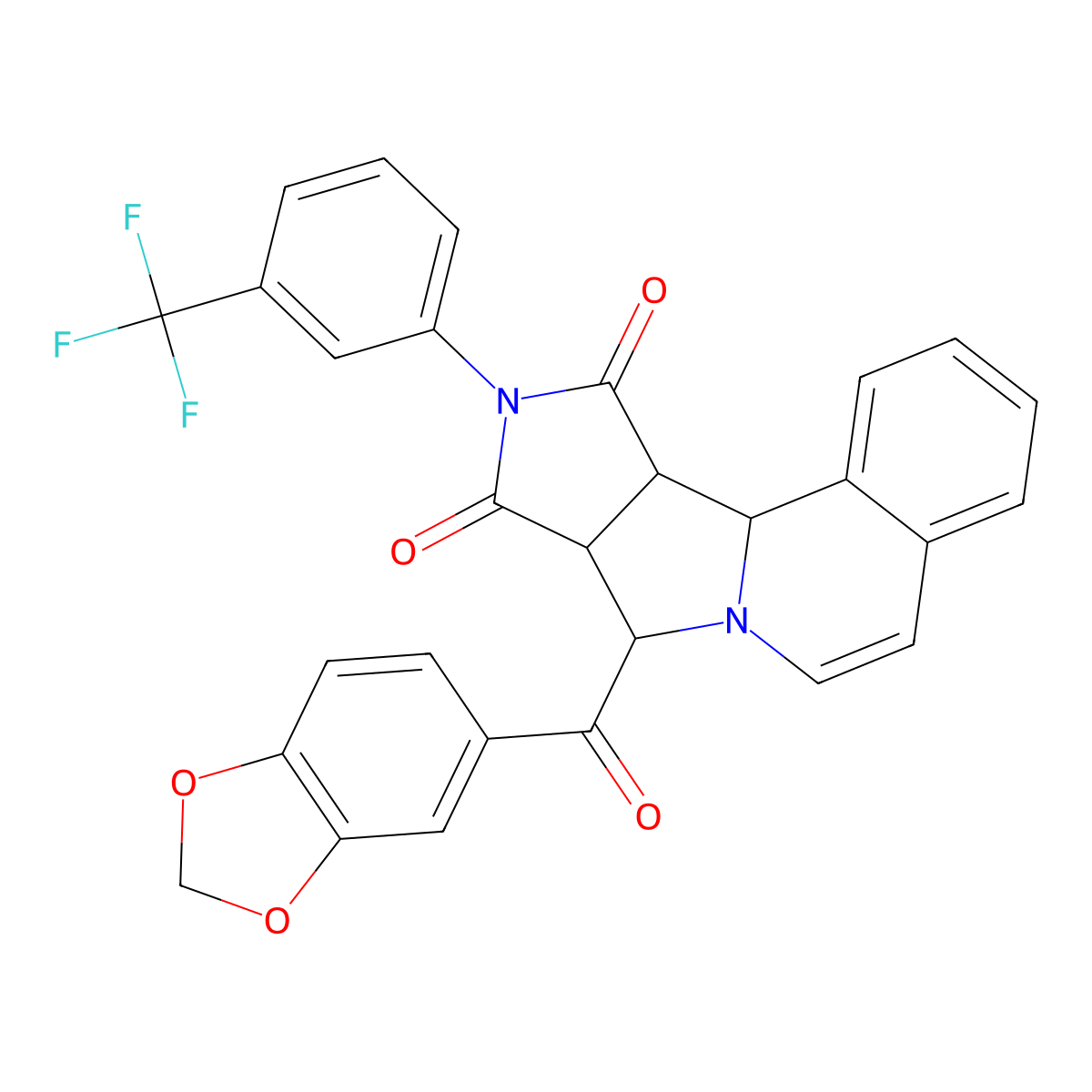 C29H19F3N2O5 molecular structure, CAS 1013886-25-3
