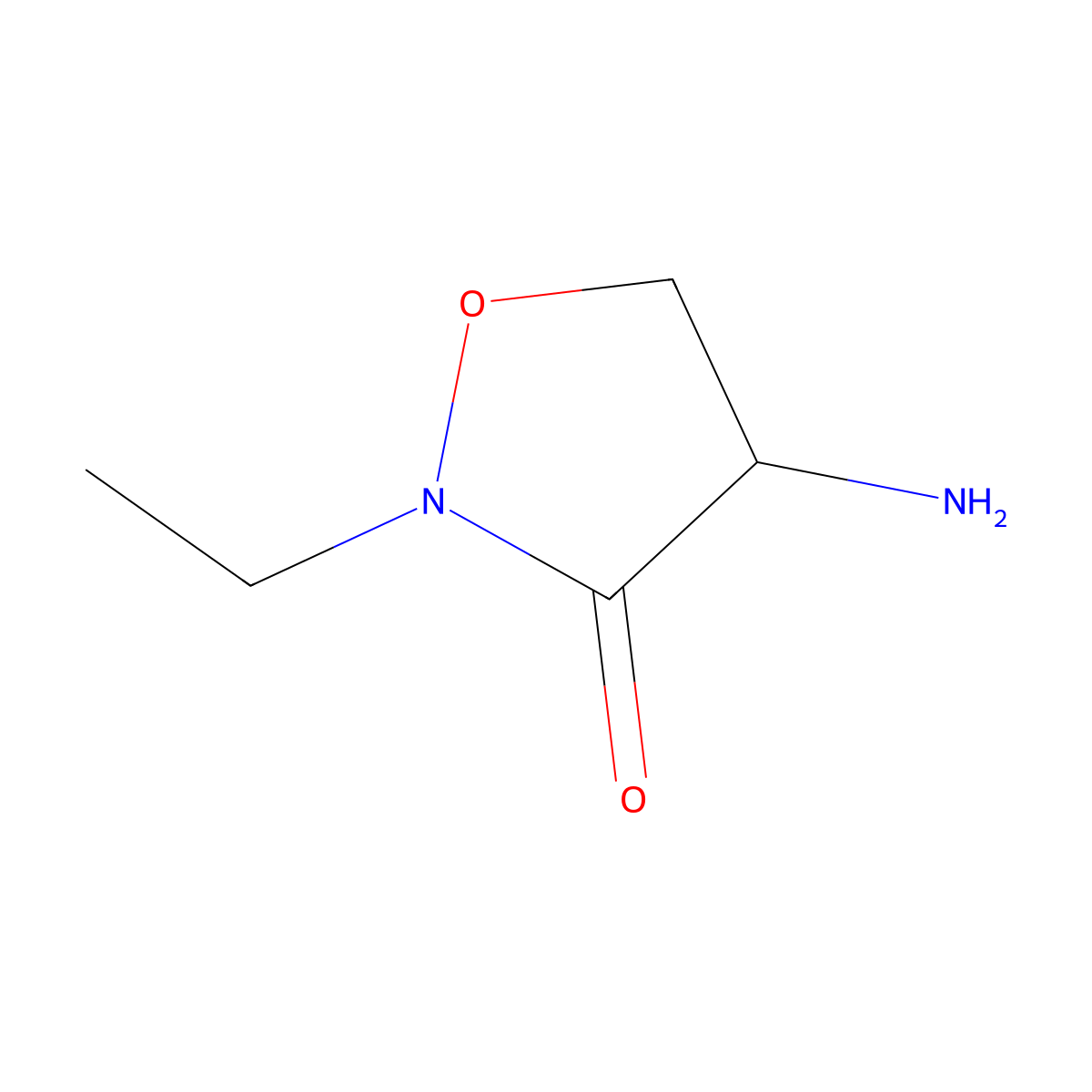 (R)-4-Amino-2-ethylisoxazolidin-3-one molecular structure, CAS 1013920-76-7