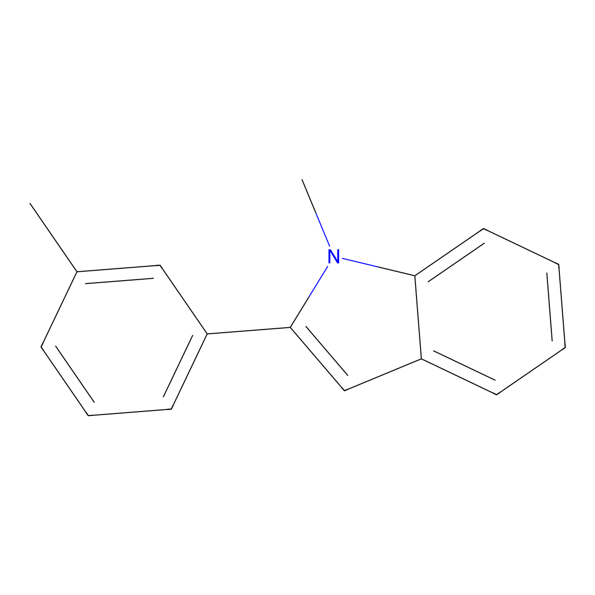 1-Methyl-2-(m-tolyl)indole molecular structure, CAS 1013932-65-4