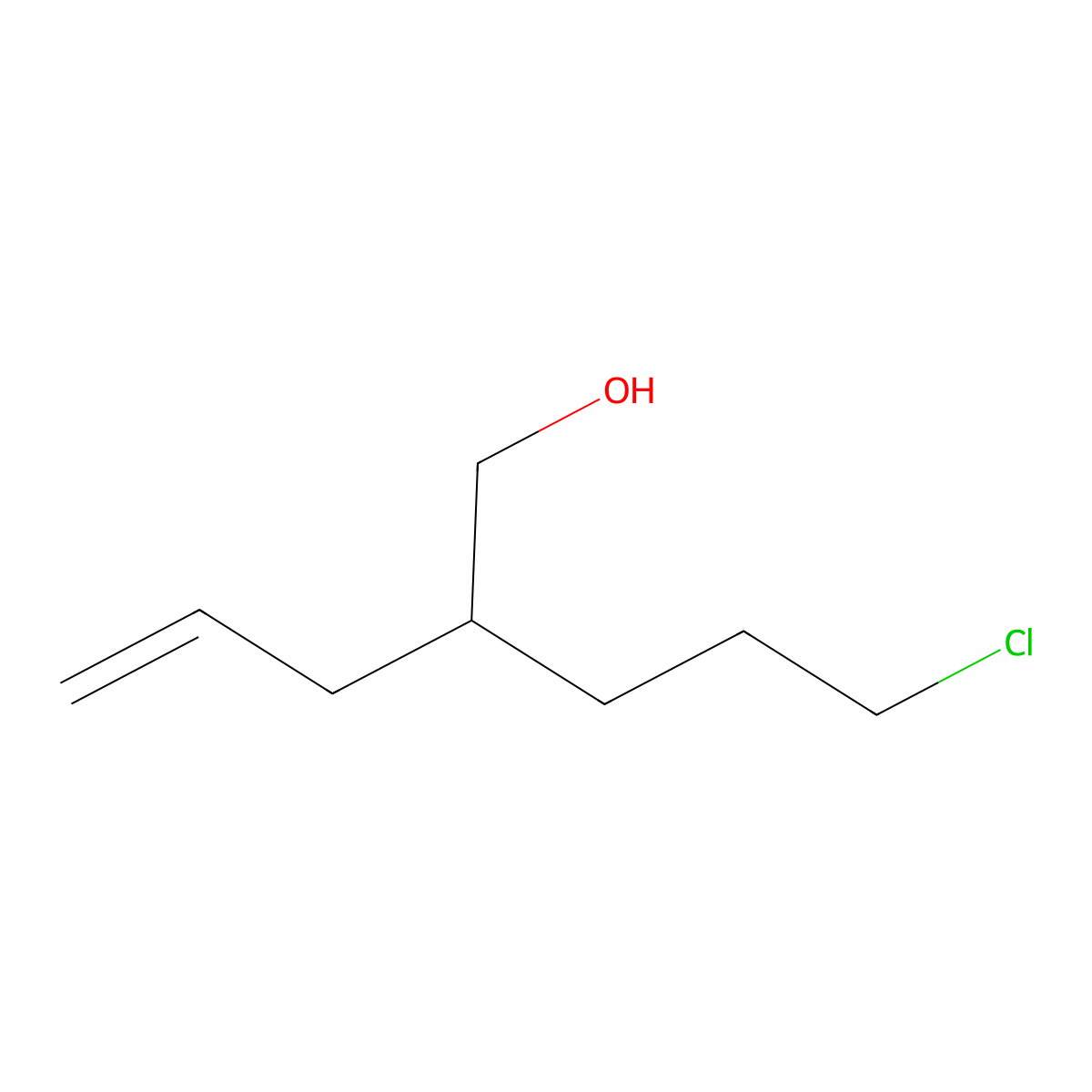 (2S)-2-(3-chloropropyl)pent-4-en-1-ol molecular structure, CAS 1013938-03-8
