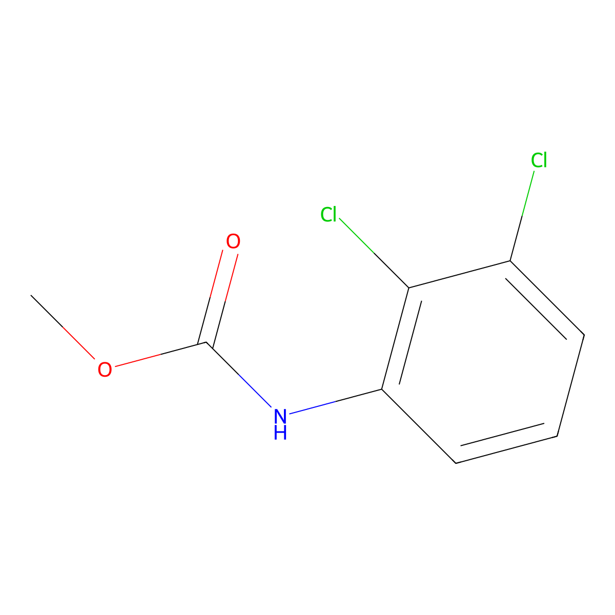 Methyl N-(2,3-dichlorophenyl)carbamate molecular structure, CAS 101394-13-2