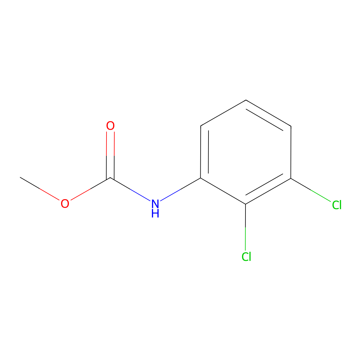 Methyl N-(2,3-dichlorophenyl)carbamate molecular structure, CAS 101394-13-2