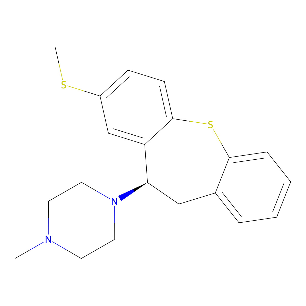 (-)-Methiothepin molecular structure, CAS 101395-31-7