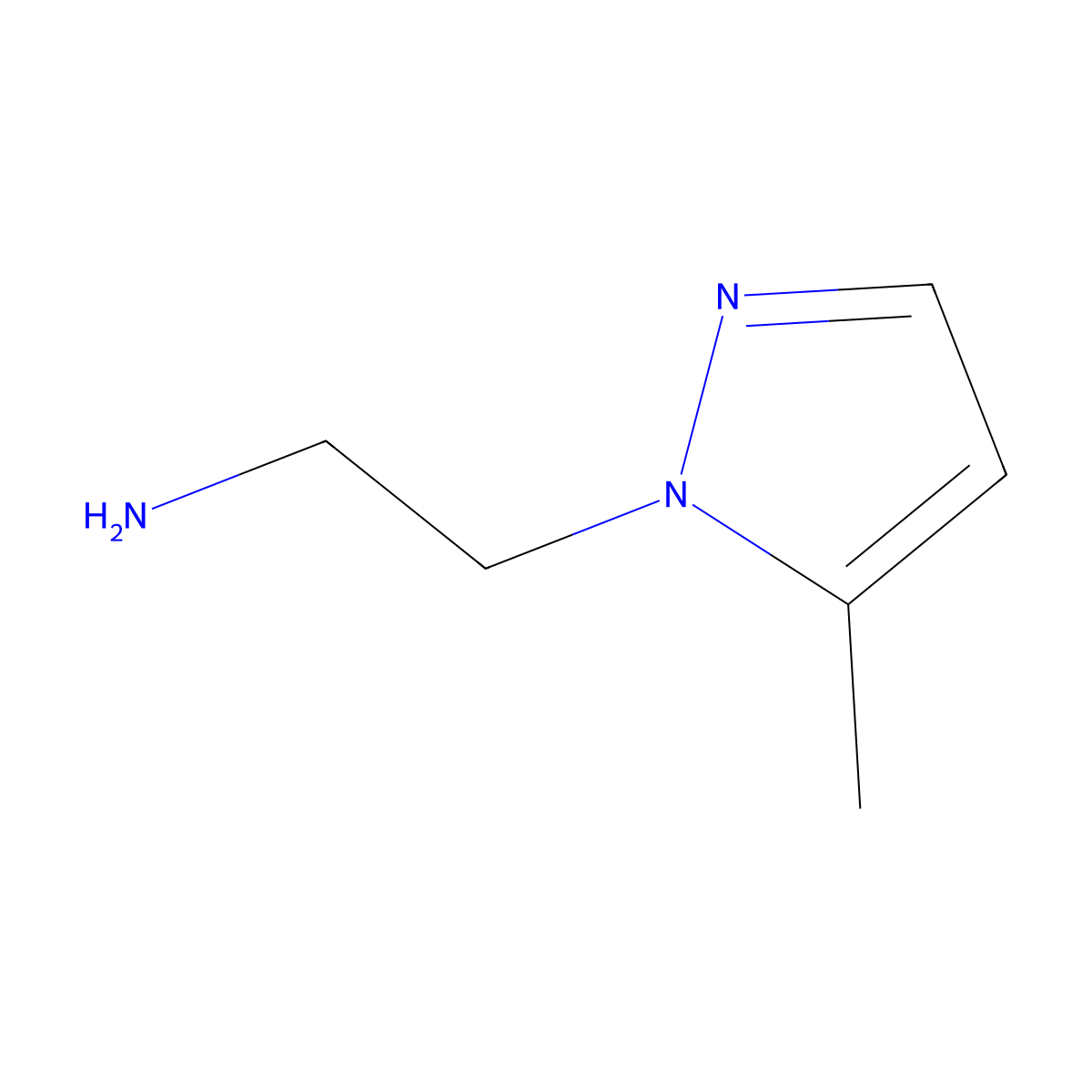 2-(5-Methyl-pyrazol-1-yl)-ethylamine molecular structure, CAS 101395-72-6