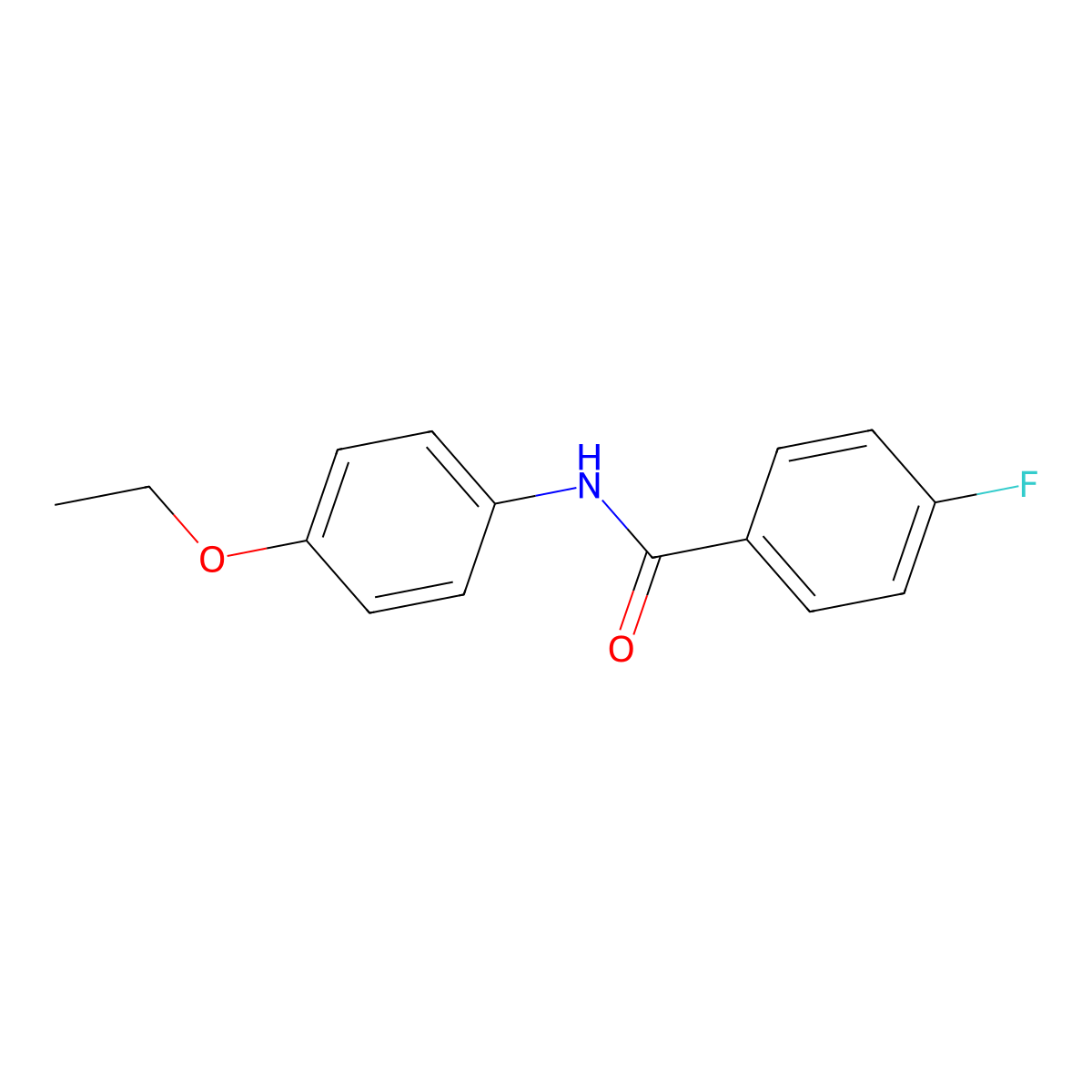 N-(4-ethoxyphenyl)-4-fluorobenzamide molecular structure, CAS 101398-03-2
