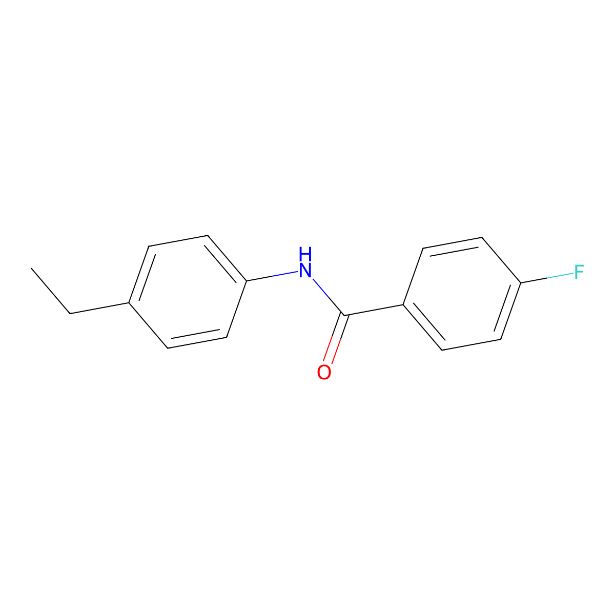 N-(4-ethylphenyl)-4-fluorobenzamide molecular structure, CAS 101398-04-3