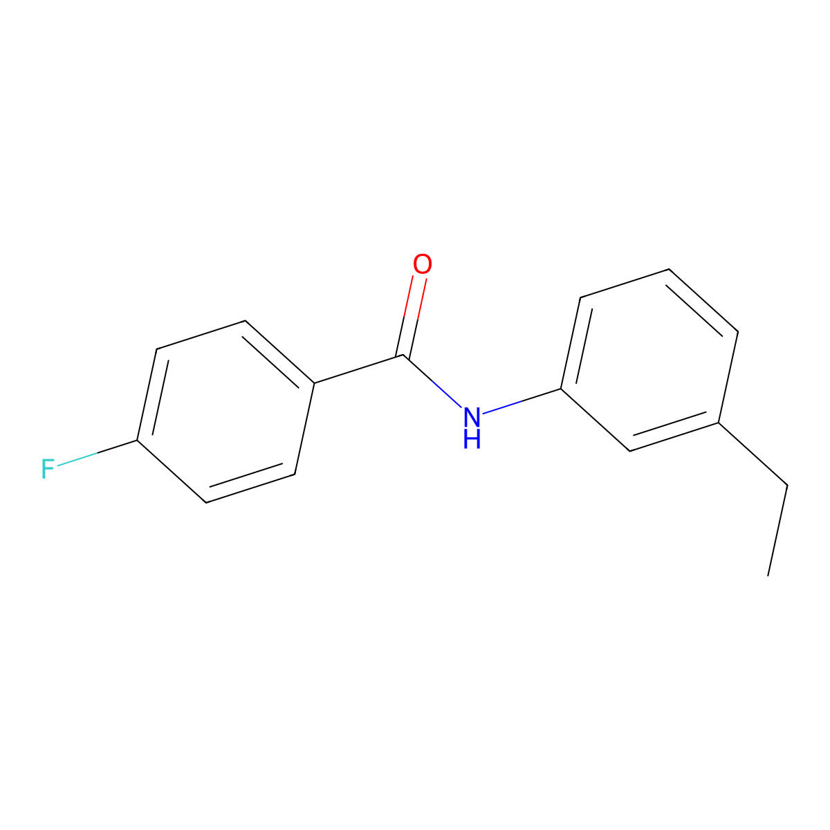 N-(3-Ethylphenyl)-4-fluorobenzamide molecular structure, CAS 101398-05-4