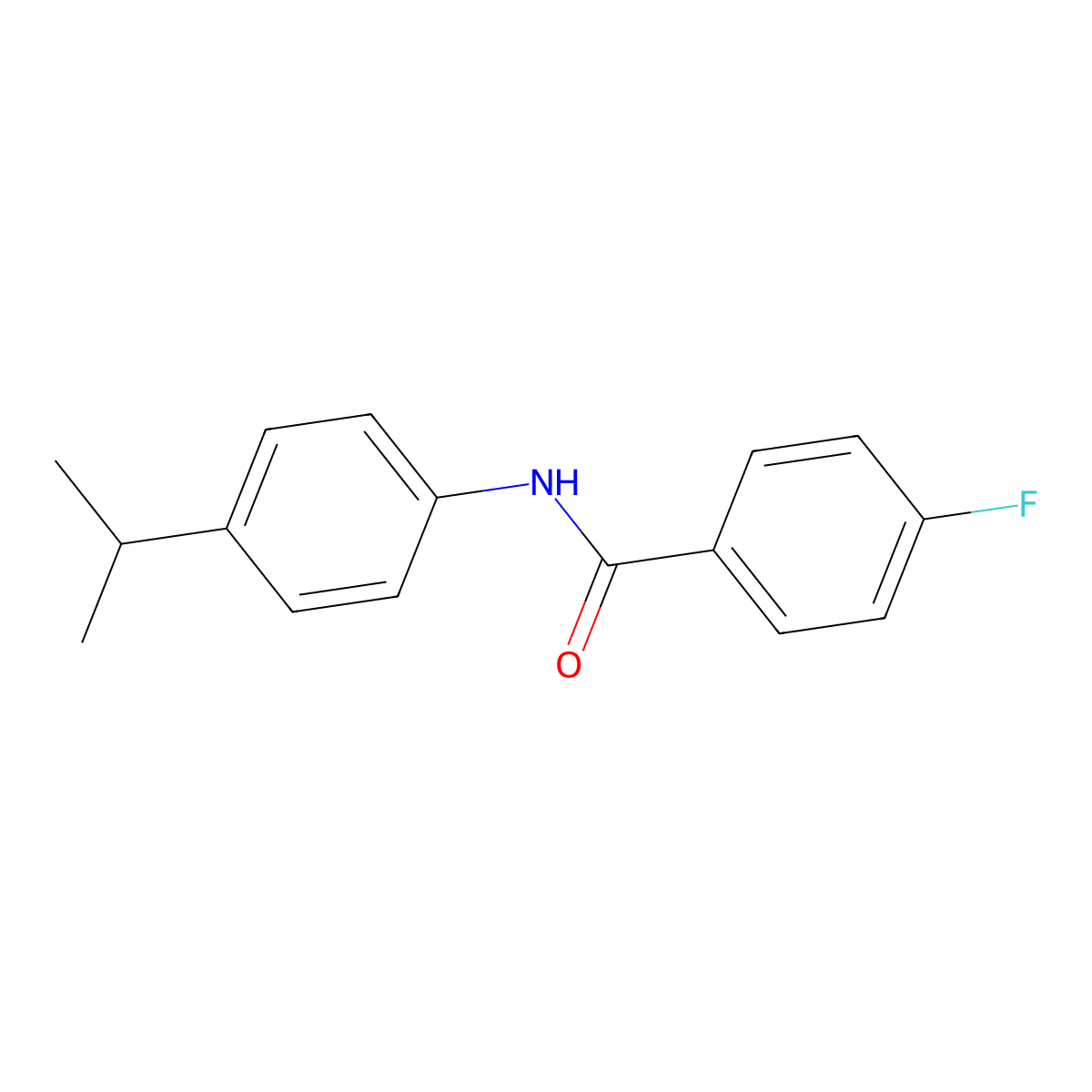 4-Fluoro-N-(4-isopropylphenyl)benzamide molecular structure, CAS 101398-06-5