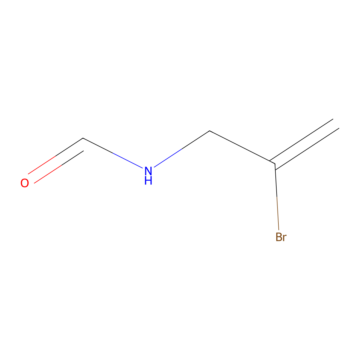 Formamide, N-(2-bromoallyl)- molecular structure, CAS 101398-39-4