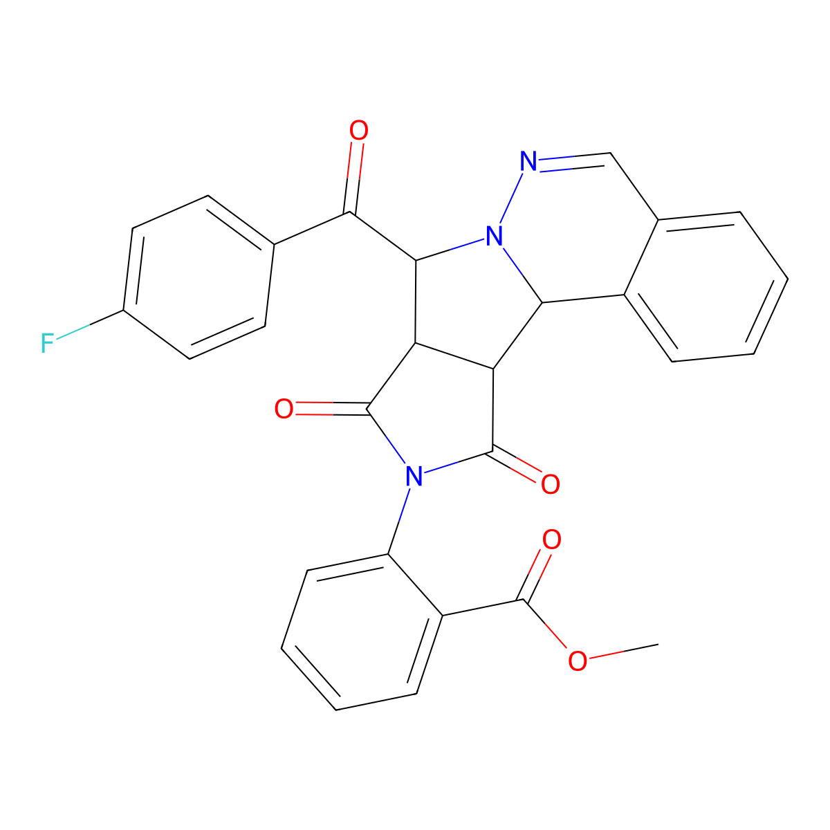 C28H20FN3O5 molecular structure, CAS 1013981-80-0