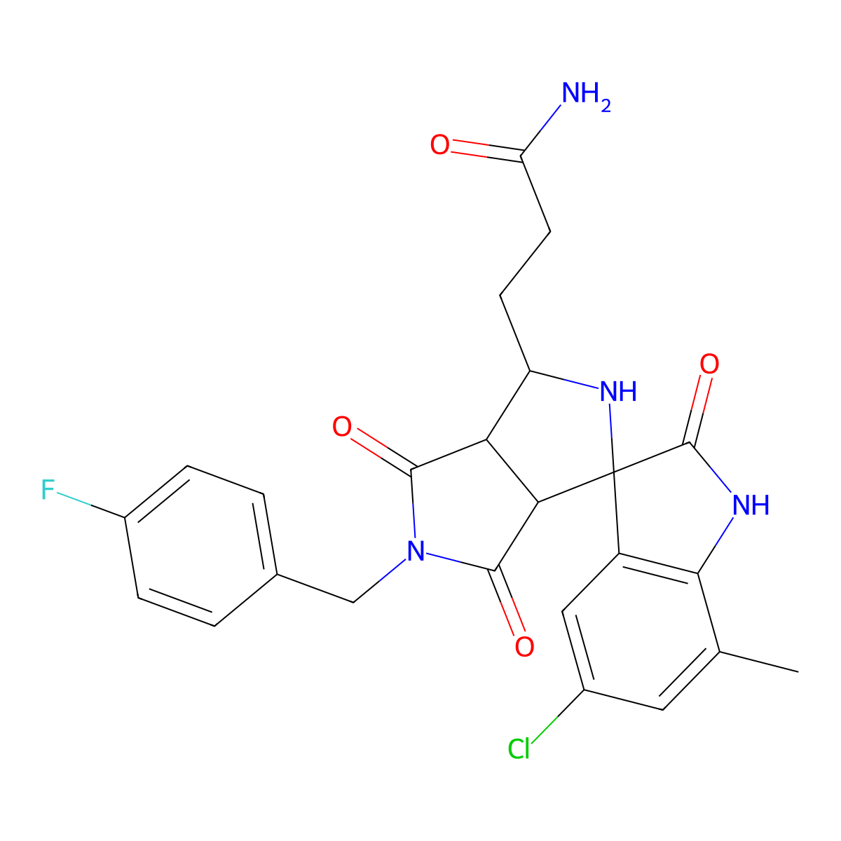 C24H22ClFN4O4 molecular structure, CAS 1013982-14-3