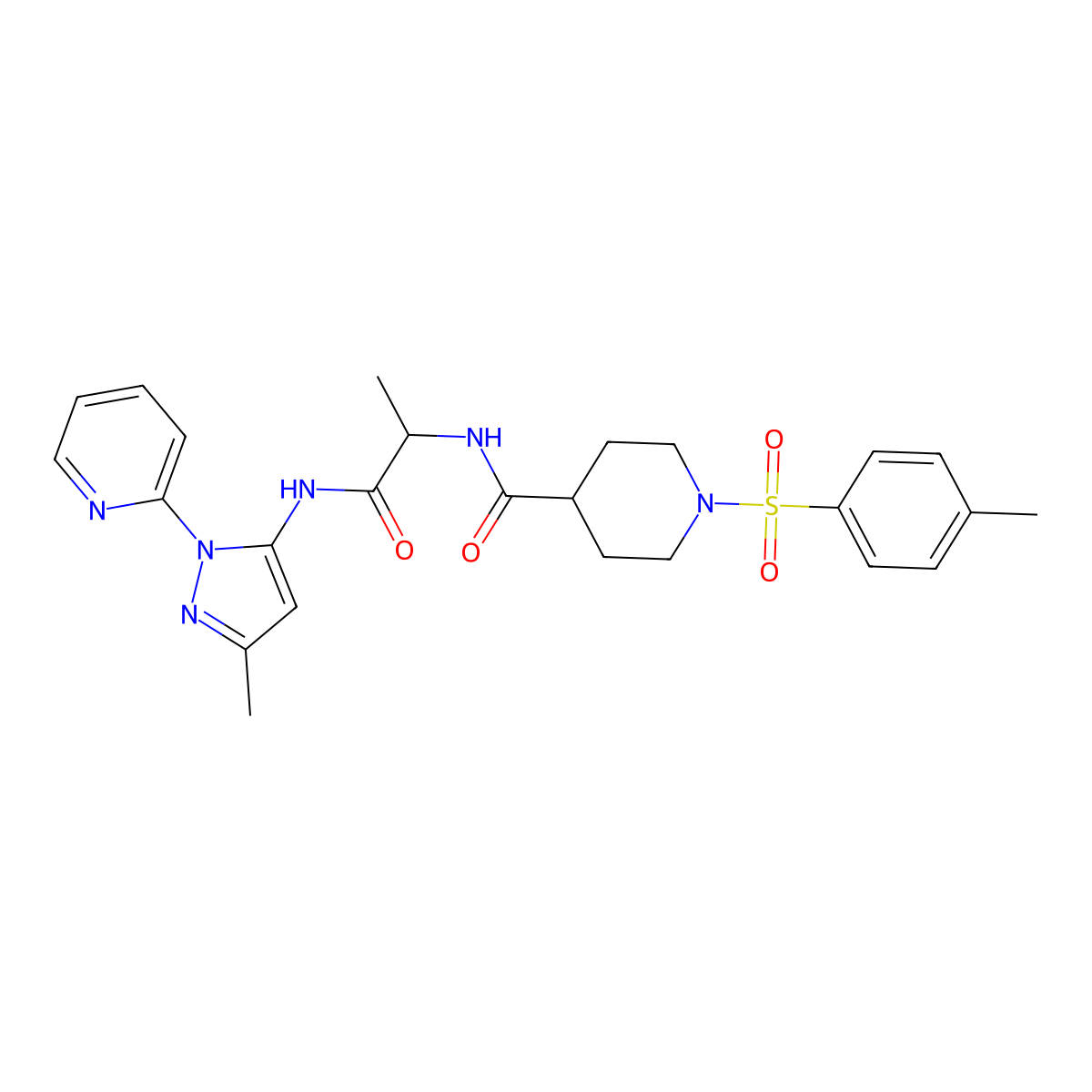 C25H30N6O4S molecular structure, CAS 1013983-69-1