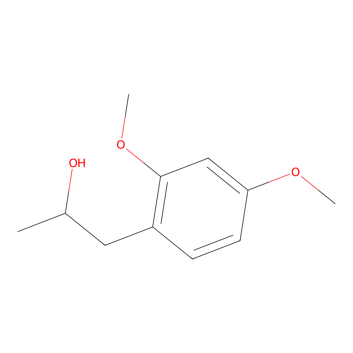 1-(2,4-Dimethoxyphenyl)propan-2-ol molecular structure, CAS 1014-24-0