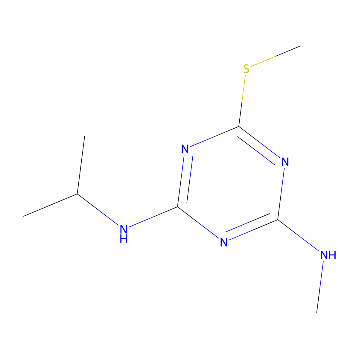 Desmetryn molecular structure, CAS 1014-69-3