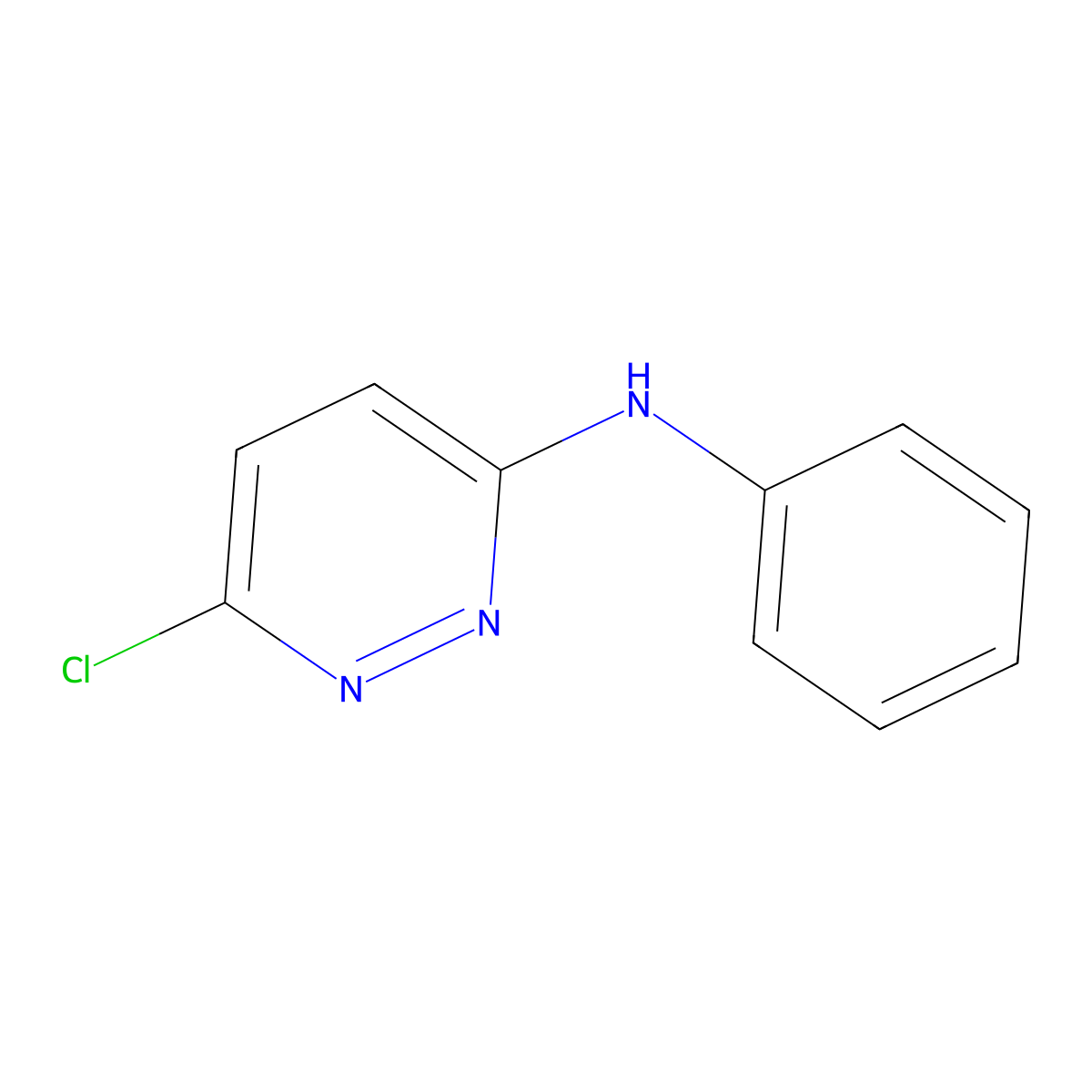 6-chloro-N-phenylpyridazin-3-amine molecular structure, CAS 1014-78-4
