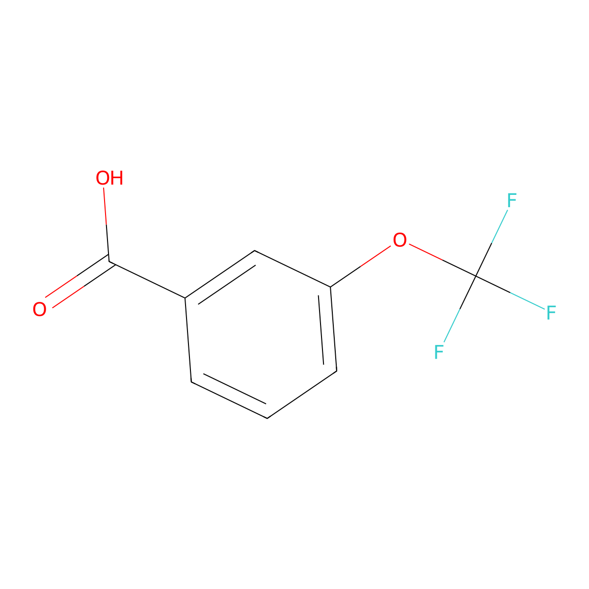 3-(Trifluoromethoxy)benzoic acid molecular structure, CAS 1014-81-9